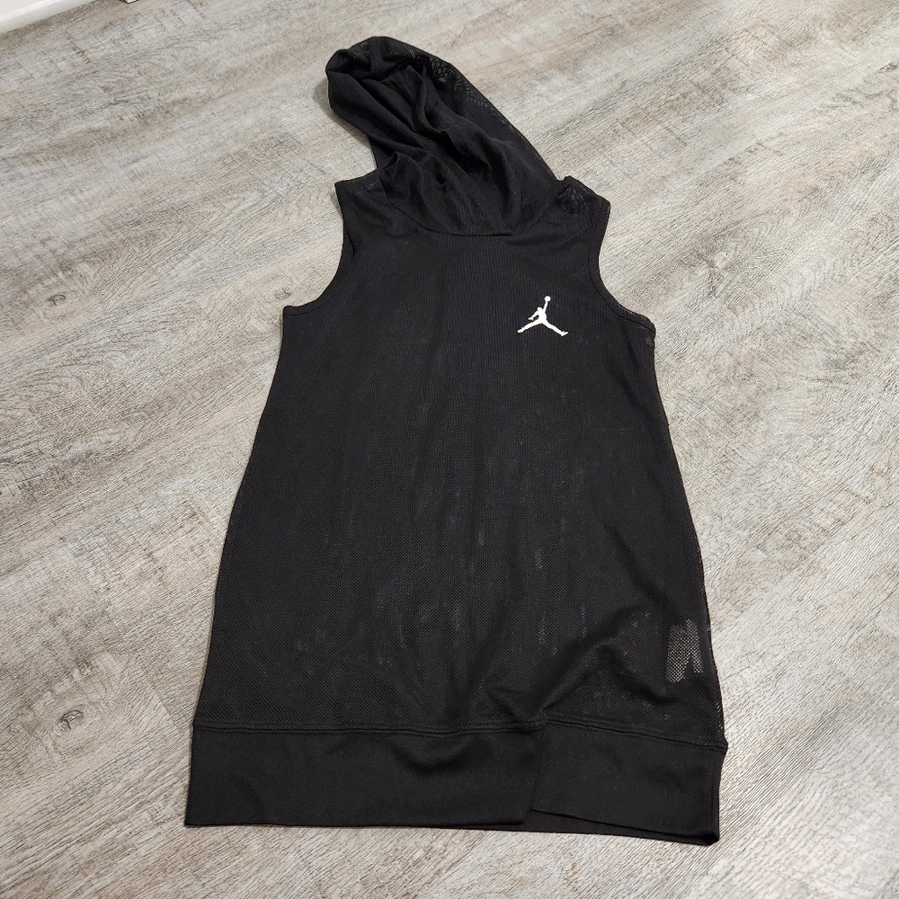 Air Jordan Dri-Fit Sleeveless Mesh Hoodie Size Large Boy's